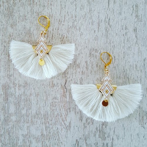 Boucles d'oreilles à pompons