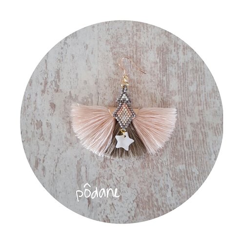 Boucles d'oreilles à pompons