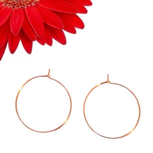 4 anneaux pour boucles d'oreilles couleur or - déstockage