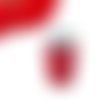 6 breloques pendentifs cannette de soda couleur rouge  - déstockage