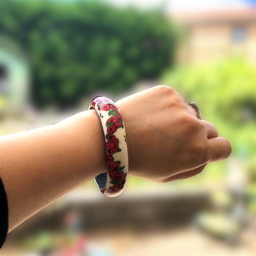 Bracelet coquelicot fait main, en pâte polymère, cadeau pour femme, maman, fille
