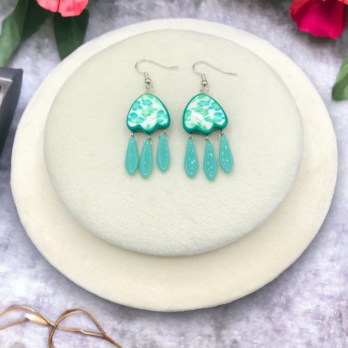 Boucles d'oreilles tulipe floral aurora, fabriquée en france, 3 couleurs au choix