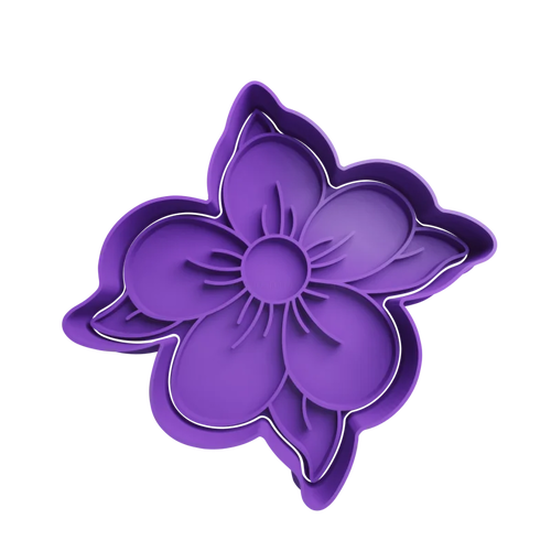 Emporte-pièce fleurs 5 pétales géranium sauvage