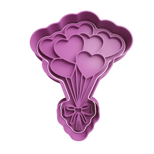 Emporte-pièce en forme de ballons cœur