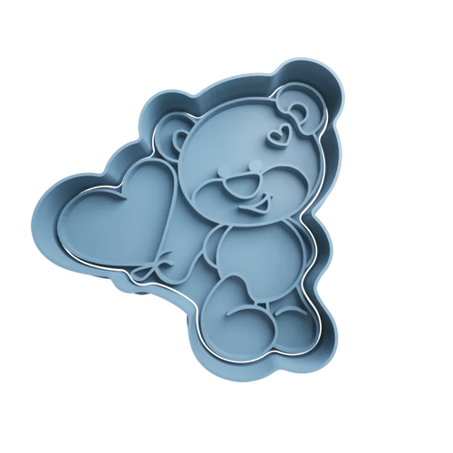 Emporte-pièce ours en peluche avec cœur