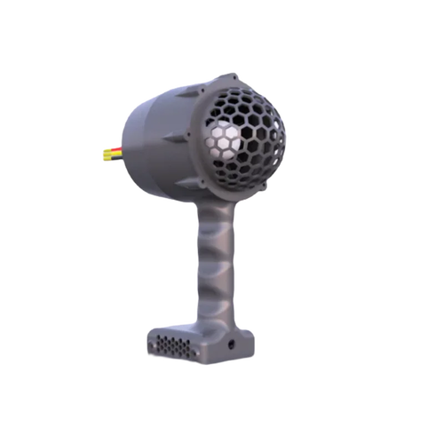 Turbo-ventilateur avec accessoires de rechange et différents types de batteries d'outils jetfan