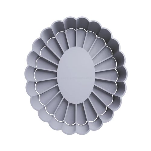 Emporte-pièce ovale avec pétales