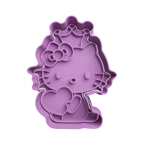 Emporte-pièce hello kitty avec cœur