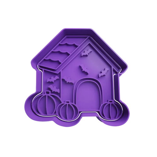 Emporte-pièce maison de chien halloween bonbons