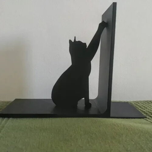 Serre-livres chat