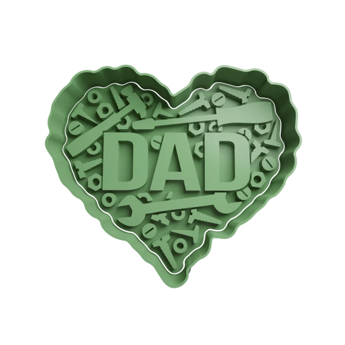 Emporte-pièce en forme de cœur dad tools