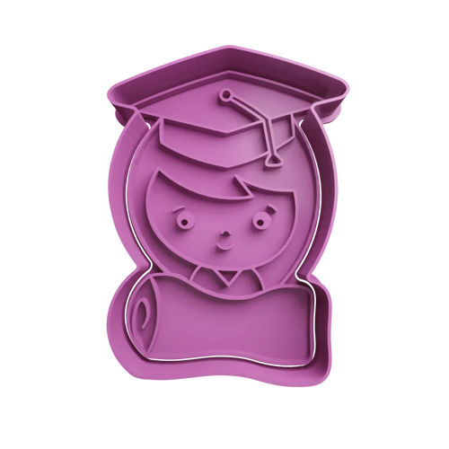 Emporte-pièce fille diplômée