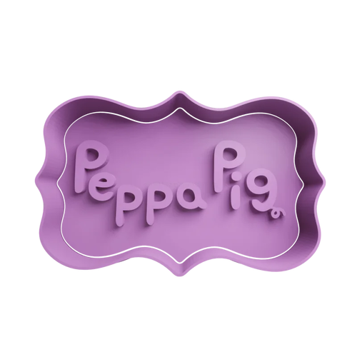 Emporte-pièce en forme de logo peppa pig