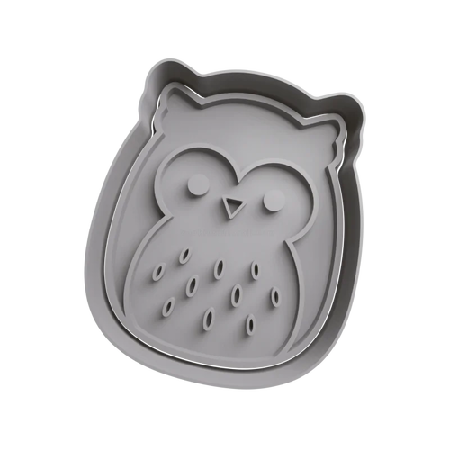 Emporte-pièce hoot hibou gris squishmallows