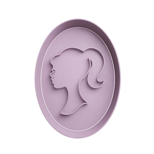 Emporte-pièce en forme de profil de barbie