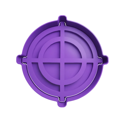 Emporte-pièce avec logo en forme d'œil de faucon