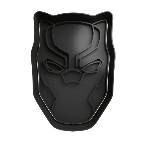 Emporte-pièce en forme de casque de black panther