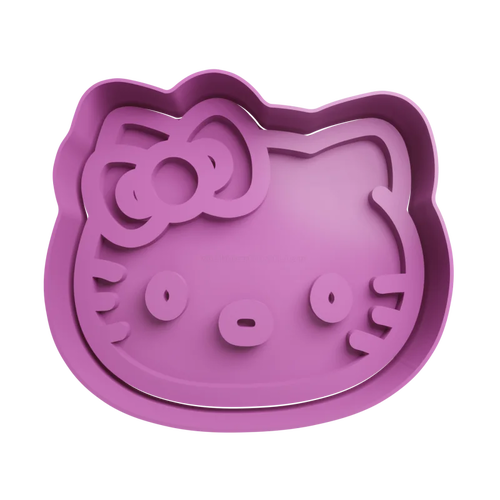 Emporte-pièce en forme de tête de hello kitty