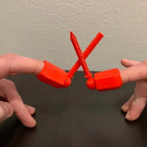 Finger warriors!!!!! weapons, swords, and hands for your fingers!!!