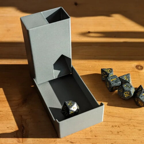 Portable dice tower and storage (print in place)