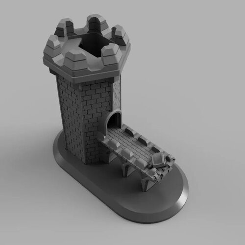 Detailed dice tower
