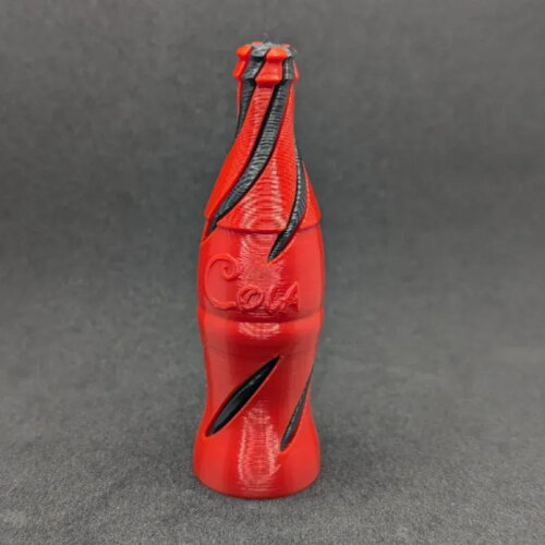 Cola bottle style vortex/spiral fidget toy