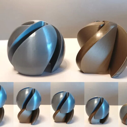 Fidget vortex sphere