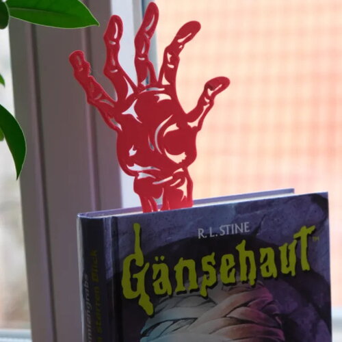Zombie hand book mark