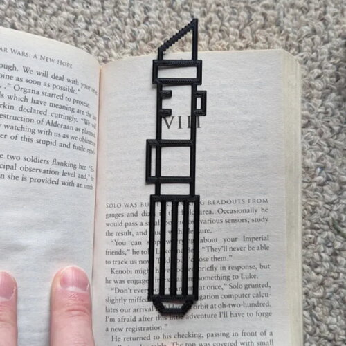 Vader's lightsaber bookmark