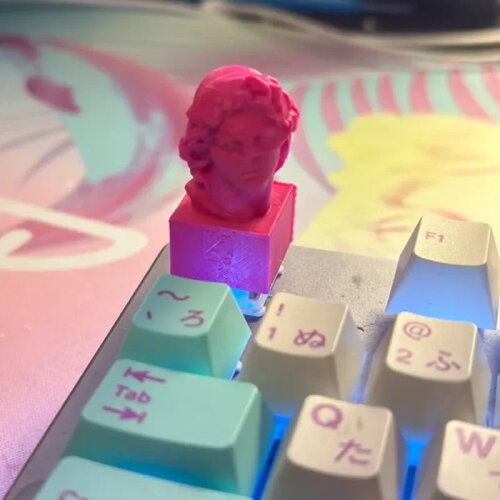 Floral shoppe bust helios vaporwave - keycap