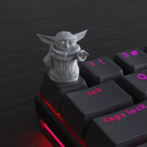 Keycap low poly bébé yoda