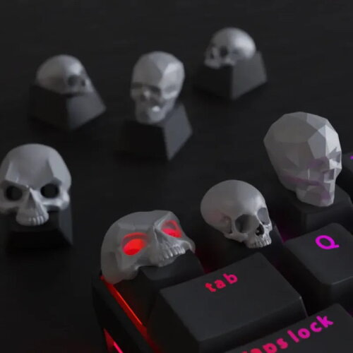 Keycaps en forme de crâne    reformuler