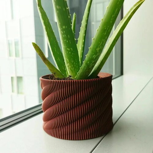 Vase couleur terreau