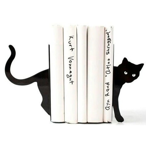 Serre-livres chat