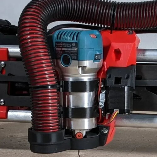 Support de la série makita 700 et embout d'aspiration amovible pour la cnc lowrider 3
