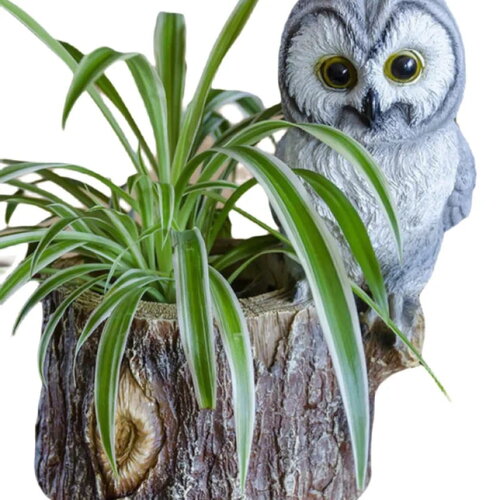 Jardinière en forme de hibou