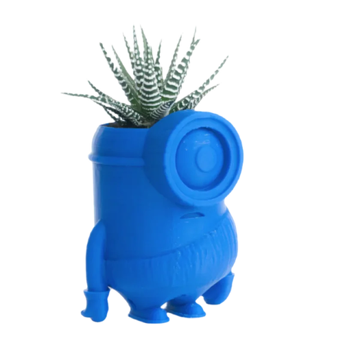 Jardinière en forme de minion préhistorique