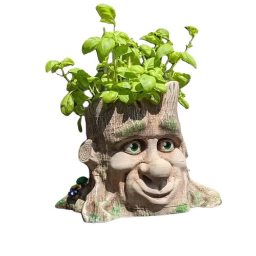 Jardinière personnage de dessin animé