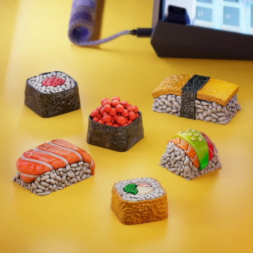 Sushi keycaps - clavier mécanique