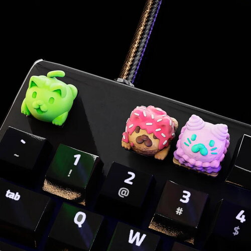 Foody cats keycaps - clavier mécanique