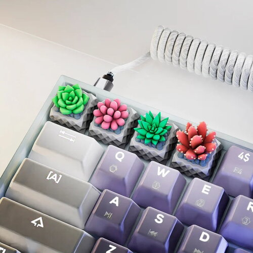 Plantes keycaps - clavier mécanique
