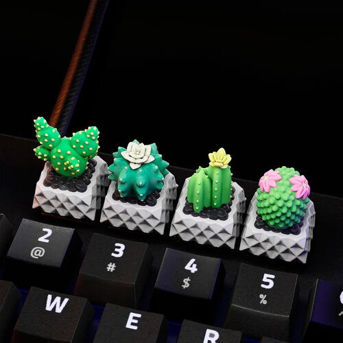 Cactus keycaps - clavier mécanique