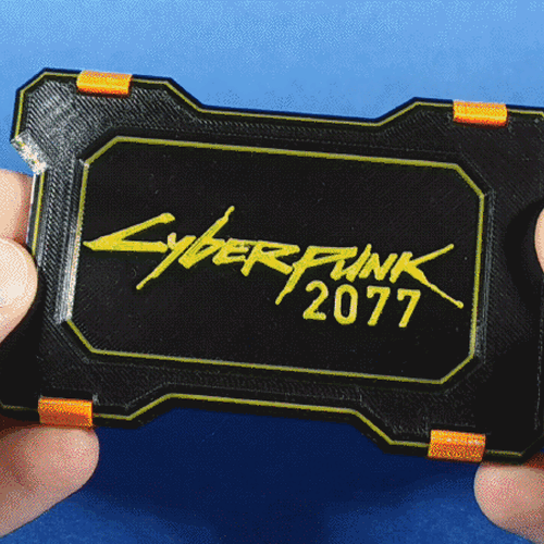 Porte-cartes  avec le logo cyberpunk