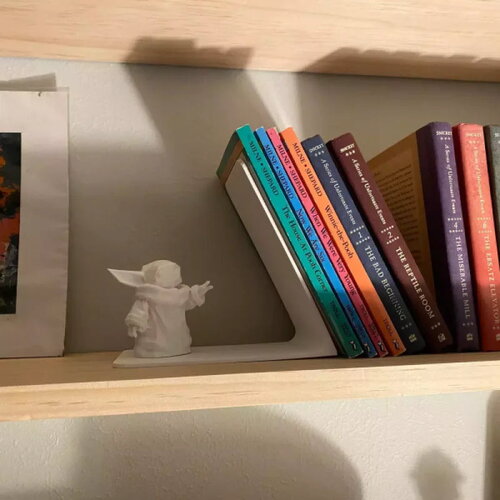 Support de livre / serre-livre low-poly baby yoda