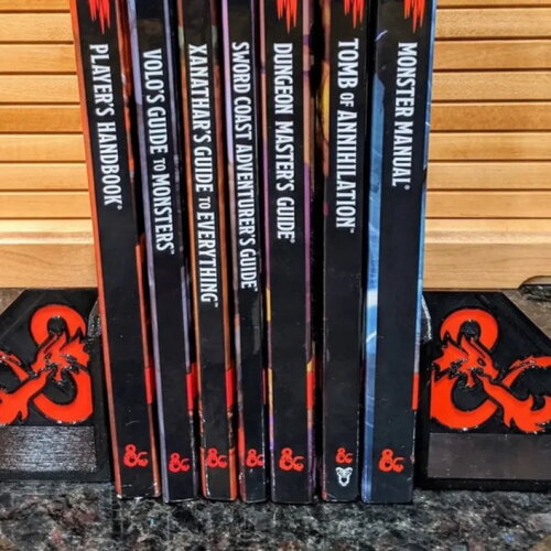 Serre-livres avec le logo de d&amp;d