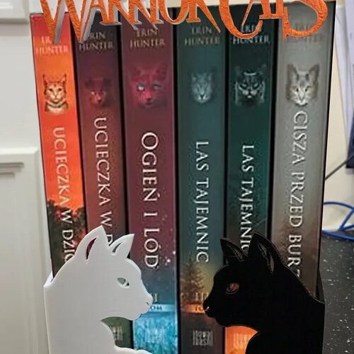 Serre-livres chat / série warrior cats