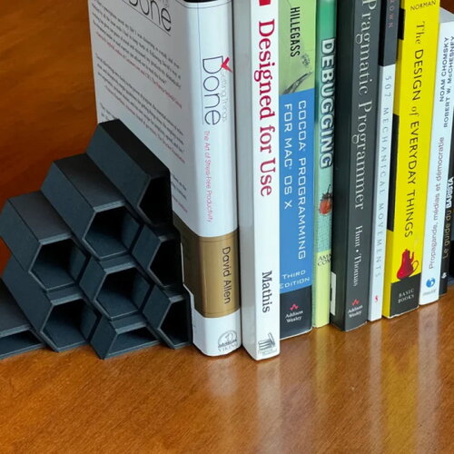 Serre-livres hexagonaux (paramétriques)