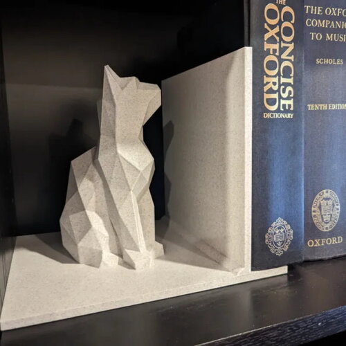 Serre-livres chat