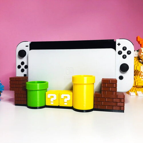 Thème mario pour le dock nintendo switch - oled &amp; classique