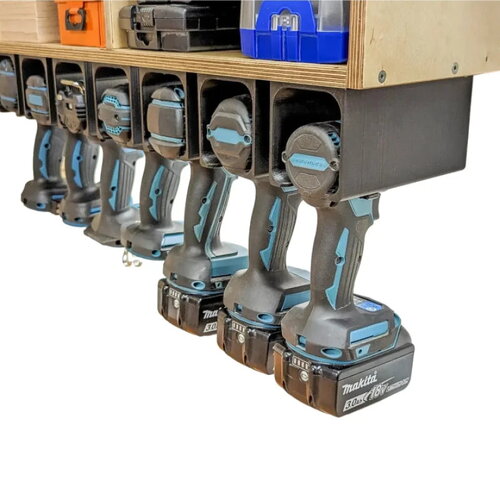 Support mural universel pour perceuse sans fil - compatible makita, dewalt, bosch, festool